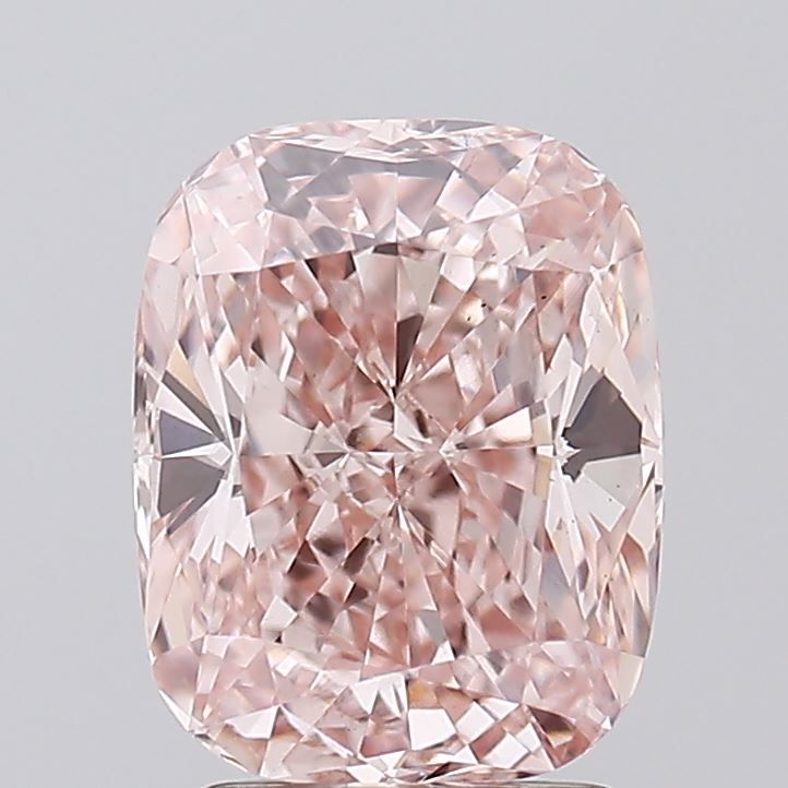 2.22 Carat Cushion Lab Diamond with  Cut Diamond in 14KT  view 1
