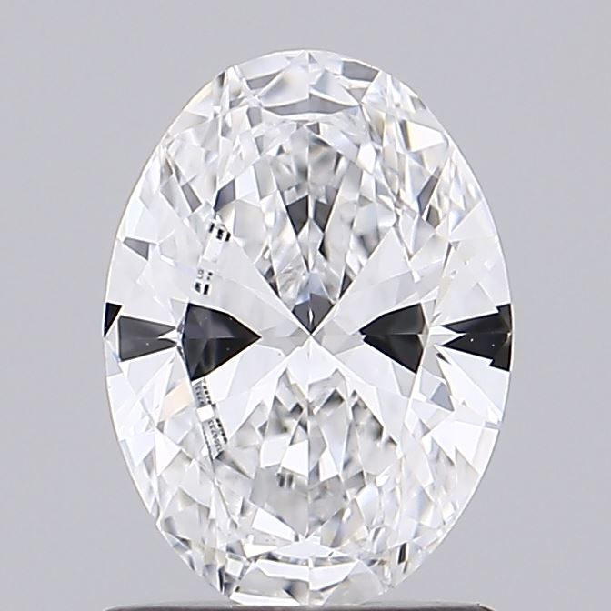 1.05 Carat Oval Lab Diamond with  Cut Diamond in 14KT  view 1
