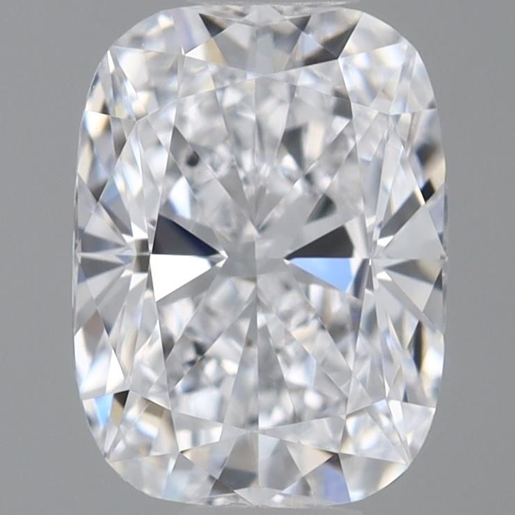 0.71 Carat Cushion Lab Diamond with  Cut Diamond in 14KT  view 1
