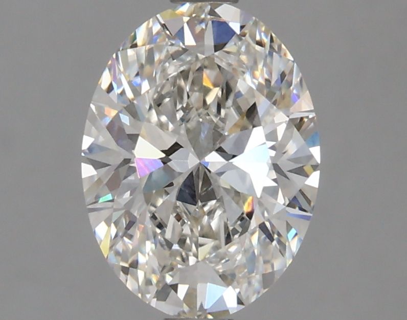 1.71 Carat Oval Lab Diamond with  Cut Diamond in 14KT  view 1
