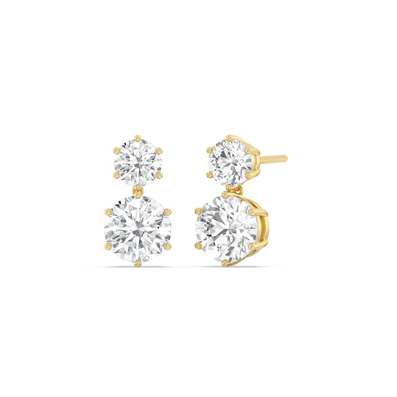 Diamond Duo Stud Earrings