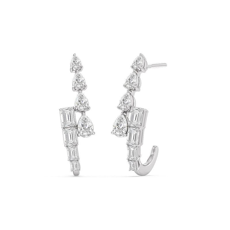 Graduating Emerald & Pear Earrings