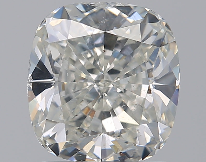 2.0 Carat Cushion Natural Diamond with  Cut Diamond in 14KT  view 1
