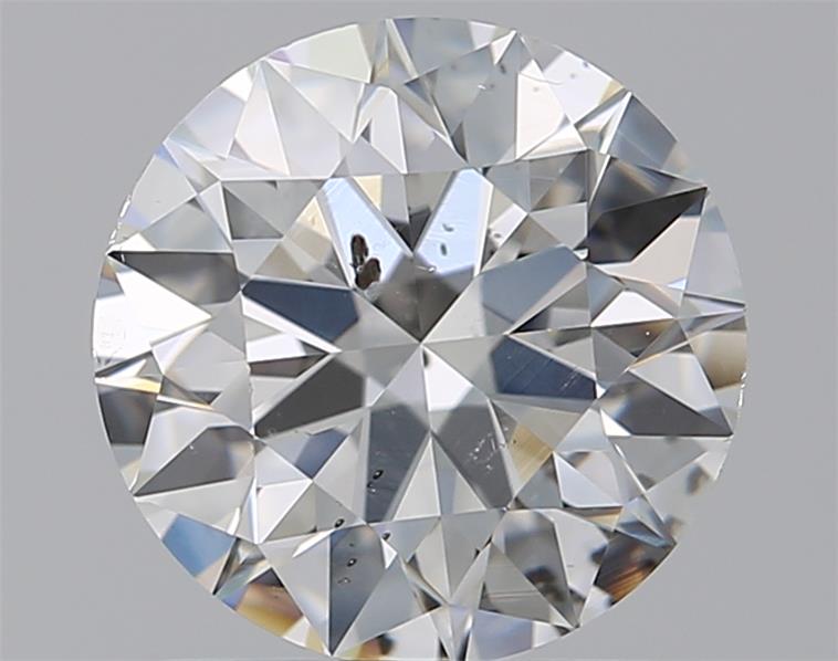 1.5 Carat Round Natural Diamond with  Cut Diamond in 14KT  view 1
