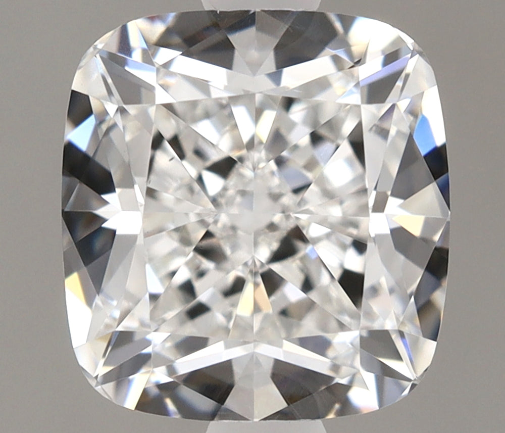 1.52 Carat Cushion Lab Diamond with  Cut Diamond in 14KT  view 1
