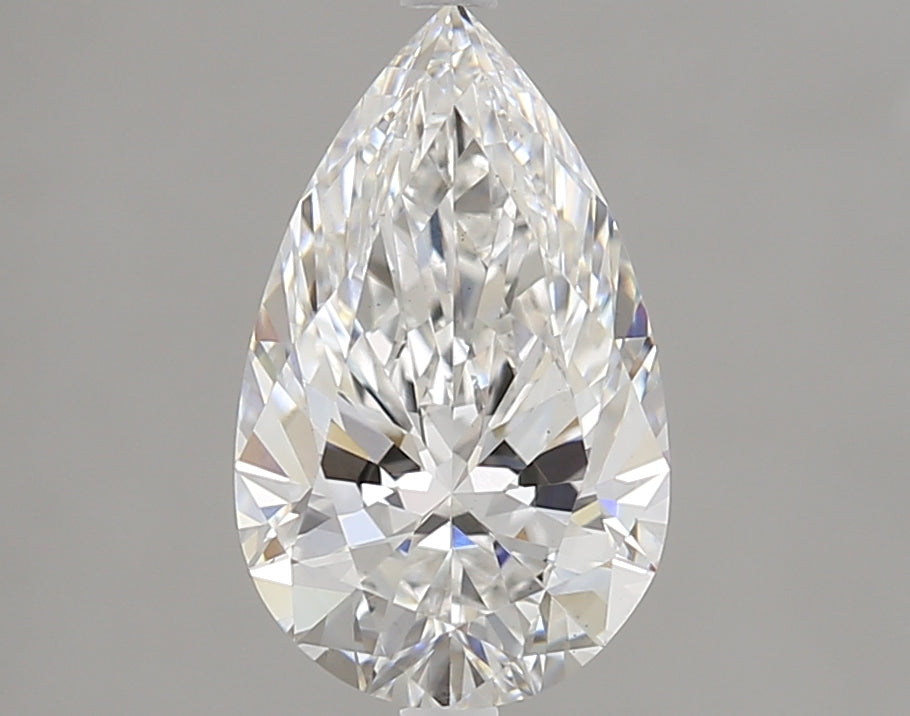 1.71 Carat Pear Lab Diamond with  Cut Diamond in 14KT  view 1
