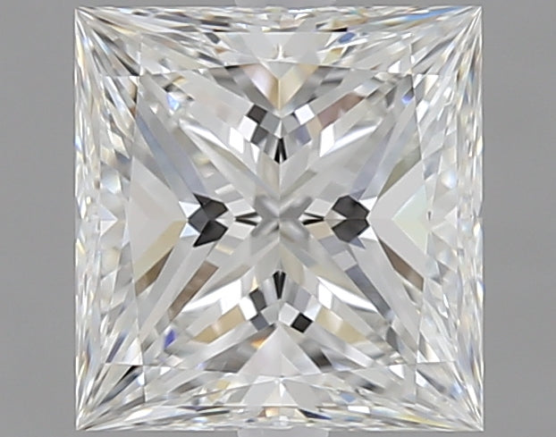 1.71 Carat Princess Lab Diamond with  Cut Diamond in 14KT  view 1
