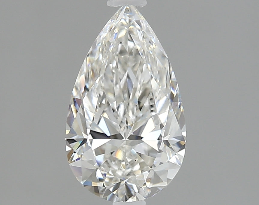 1.12 Carat Pear Lab Diamond with  Cut Diamond in 14KT  view 1
