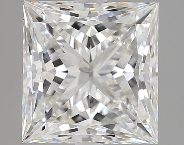 3.04 Carat Princess Lab Diamond with  Cut Diamond in 14KT  view 1
