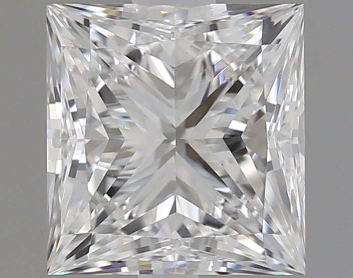 1.2 Carat Princess Lab Diamond with  Cut Diamond in 14KT  view 1
