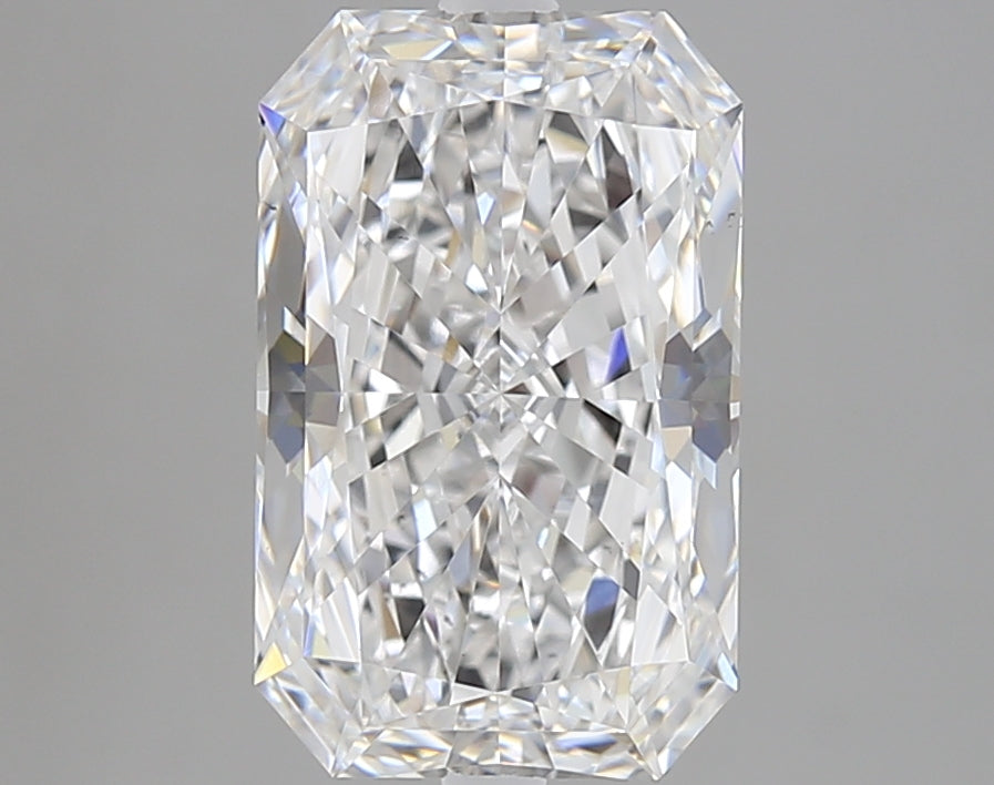 3.01 Carat Radiant Lab Diamond with  Cut Diamond in 14KT  view 1
