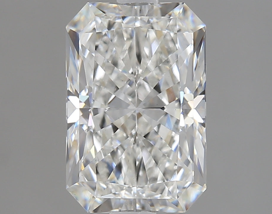 2.03 Carat Radiant Lab Diamond with  Cut Diamond in 14KT  view 1
