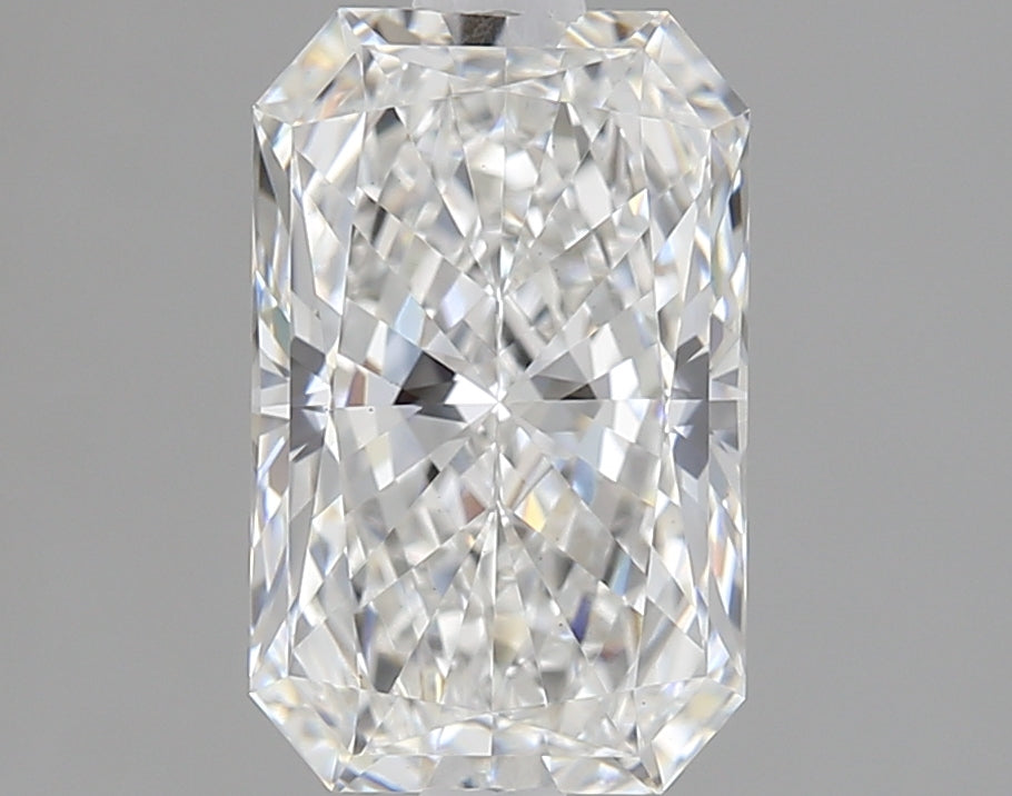 1.51 Carat Radiant Lab Diamond with  Cut Diamond in 14KT  view 1
