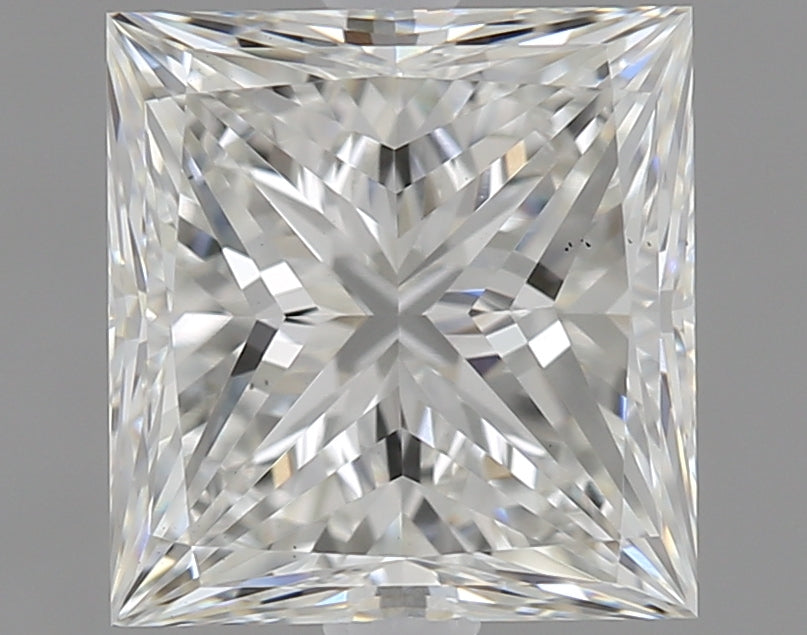 1.8 Carat Princess Lab Diamond with  Cut Diamond in 14KT  view 1
