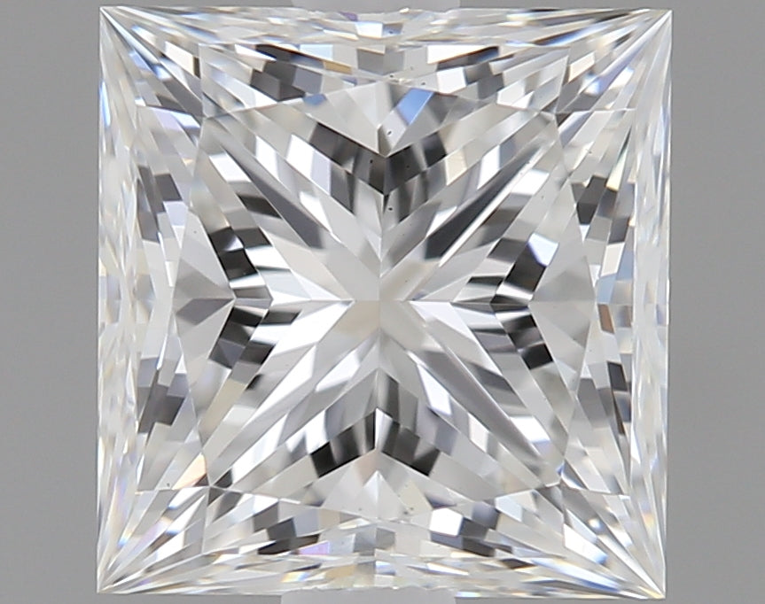 1.11 Carat Princess Lab Diamond with  Cut Diamond in 14KT  view 1
