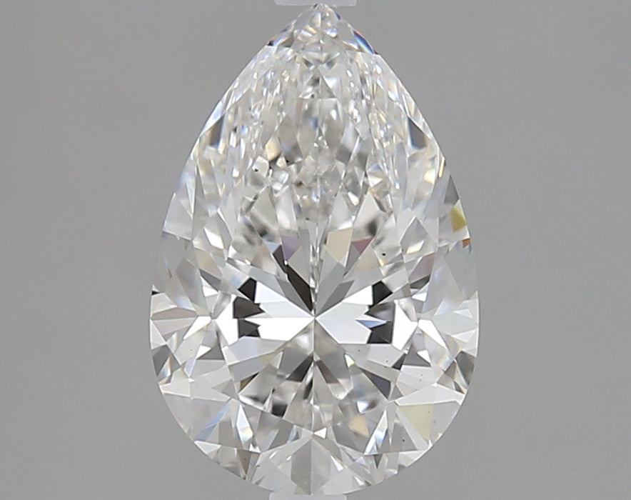 2.01 Carat Pear Lab Diamond with  Cut Diamond in 14KT  view 1
