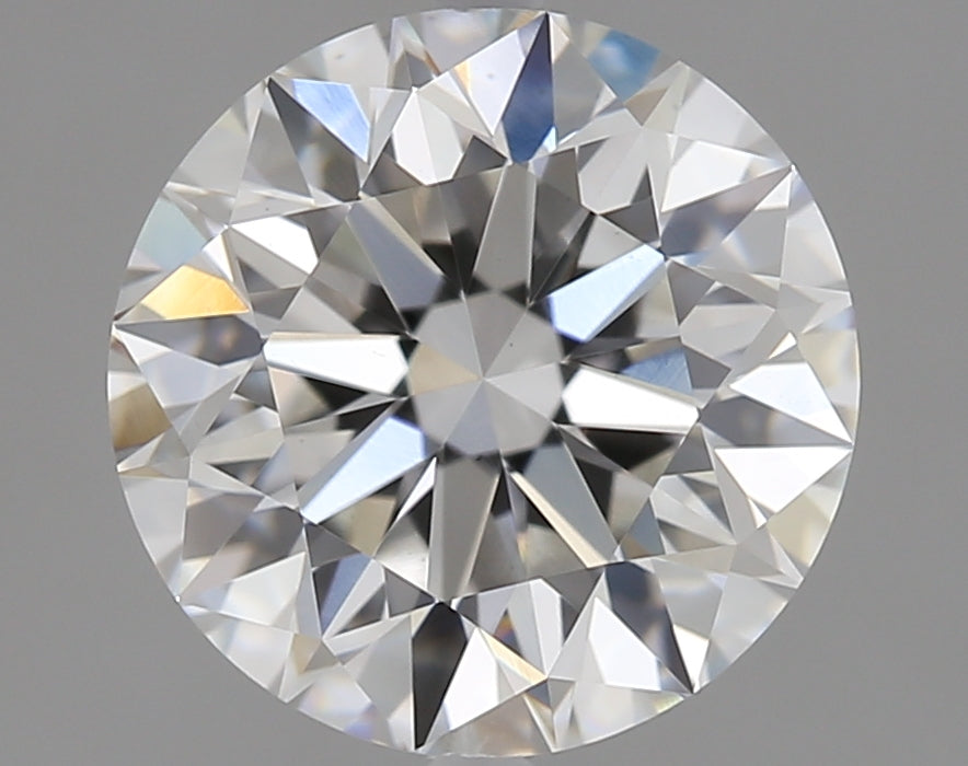 2.03 Carat Round Lab Diamond with  Cut Diamond in 14KT  view 1
