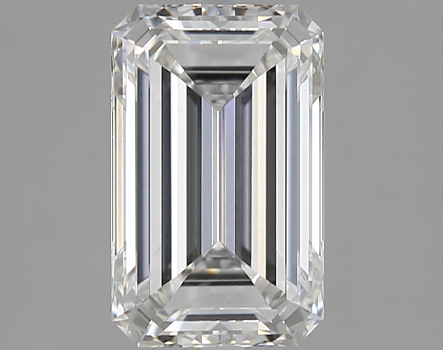 1.82 Carat Emerald Lab Diamond with  Cut Diamond in 14KT  view 1
