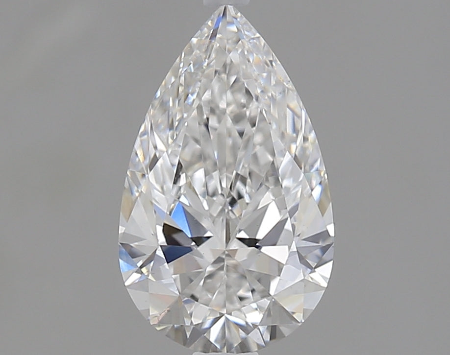1.21 Carat Pear Lab Diamond with  Cut Diamond in 14KT  view 1
