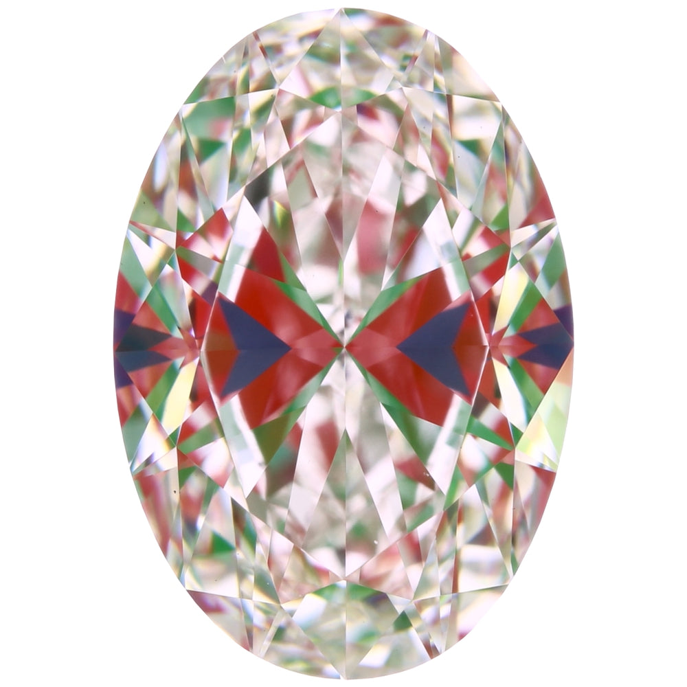 2.0 Carat Oval Lab Diamond with  Cut Diamond in 14KT  view 1
