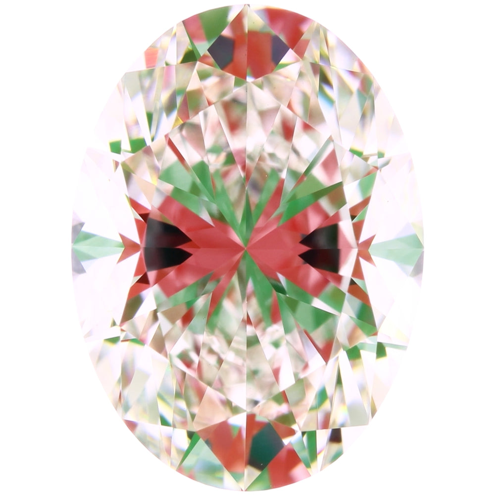 2.01 Carat Oval Lab Diamond with  Cut Diamond in 14KT  view 1
