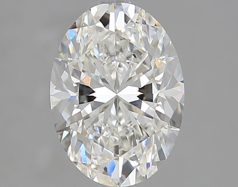2.01 Carat Oval Lab Diamond with  Cut Diamond in 14KT  view 1
