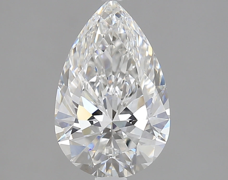 1.61 Carat Pear Lab Diamond with  Cut Diamond in 14KT  view 1
