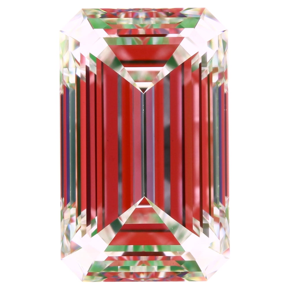 1.54 Carat Emerald Lab Diamond with  Cut Diamond in 14KT  view 1
