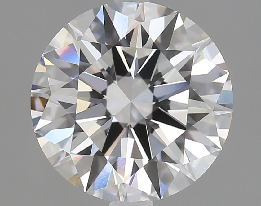 2.1 Carat Round Lab Diamond with  Cut Diamond in 14KT  view 1
