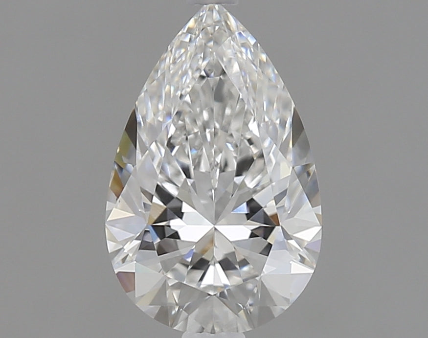 1.01 Carat Pear Lab Diamond with  Cut Diamond in 14KT  view 1
