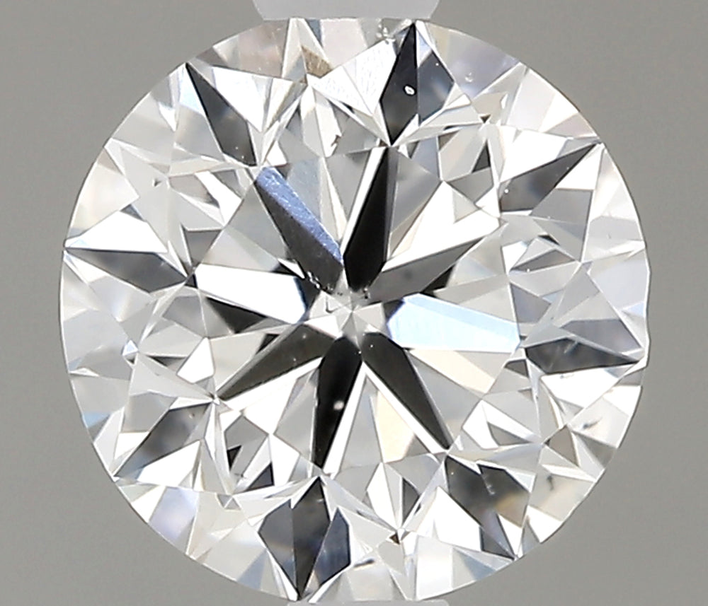 0.6 Carat Round Natural Diamond with  Cut Diamond in 14KT  view 1
