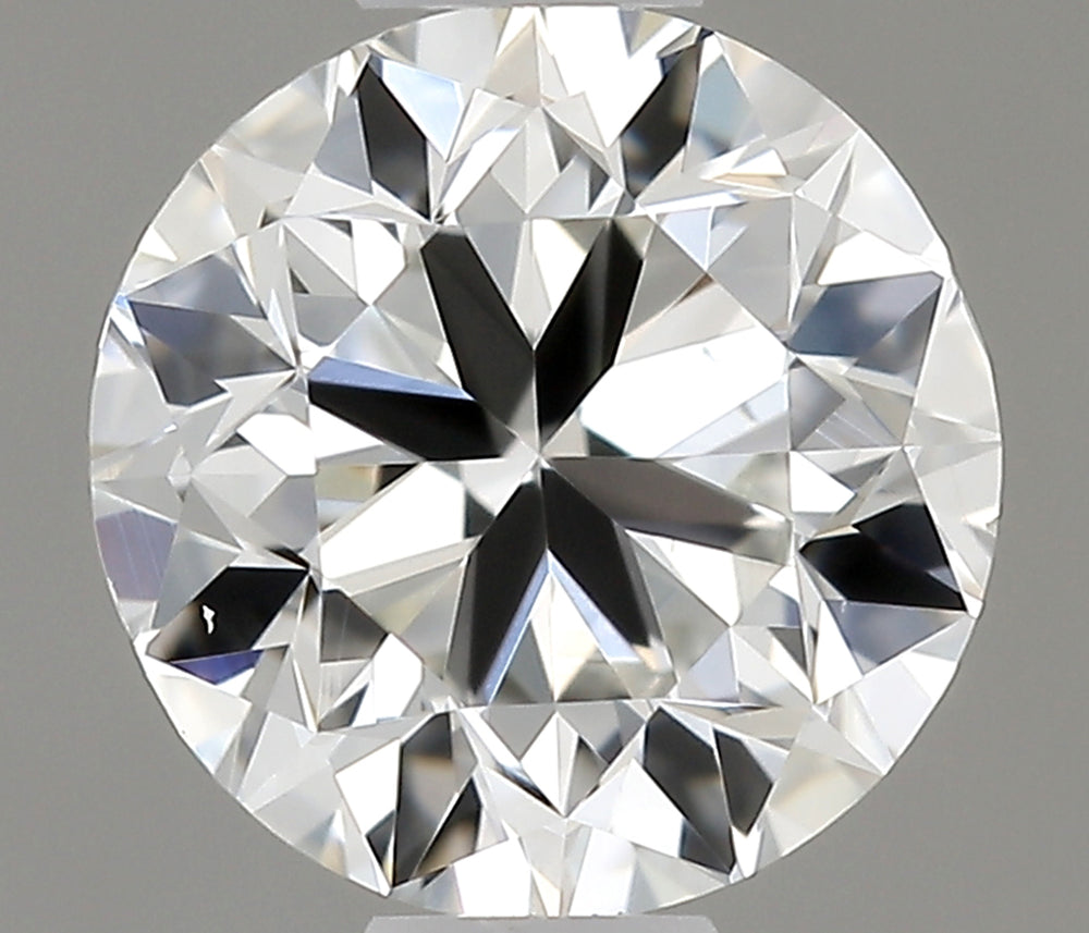 0.5 Carat Round Natural Diamond with  Cut Diamond in 14KT  view 1
