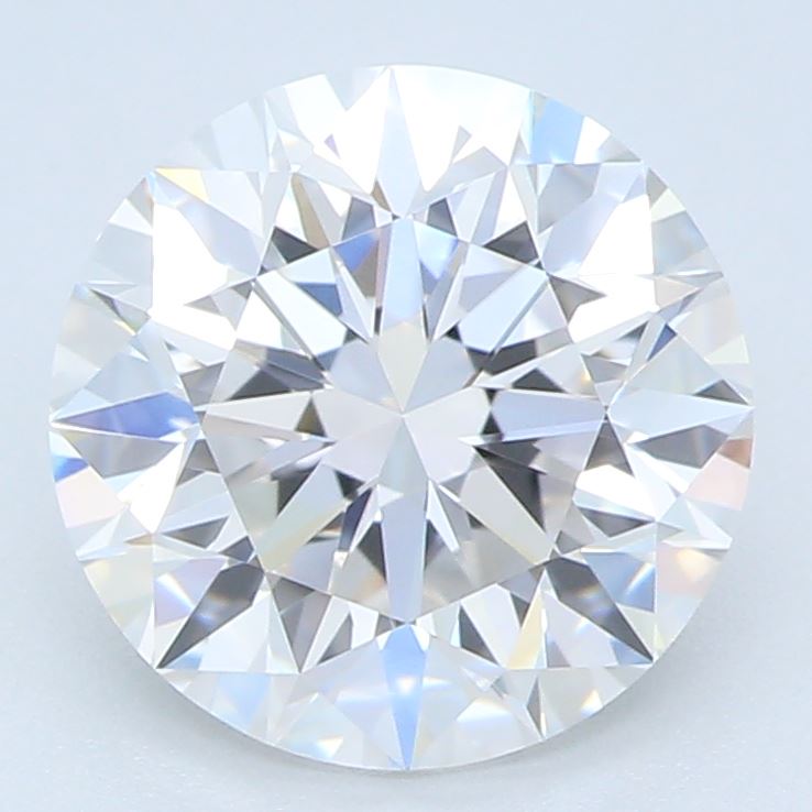 1.51 Carat Round Lab Diamond with  Cut Diamond in 14KT  view 1
