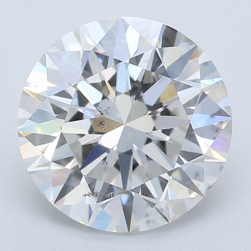 2.01 Carat Round Lab Diamond with  Cut Diamond in 14KT  view 1
