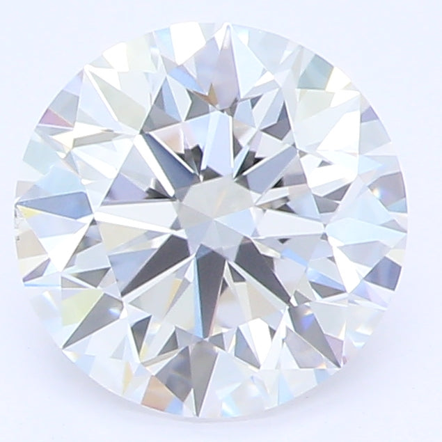 1.01 Carat Round Lab Diamond with  Cut Diamond in 14KT  view 1

