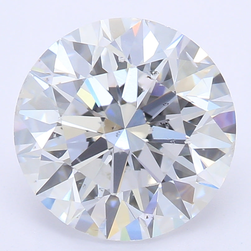 2.02 Carat Round Lab Diamond with  Cut Diamond in 14KT  view 1

