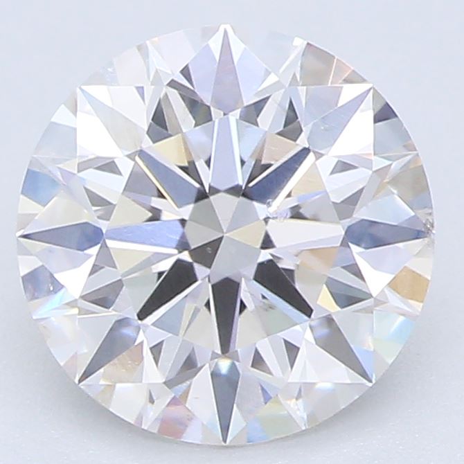 1.22 Carat Round Lab Diamond with  Cut Diamond in 14KT  view 1
