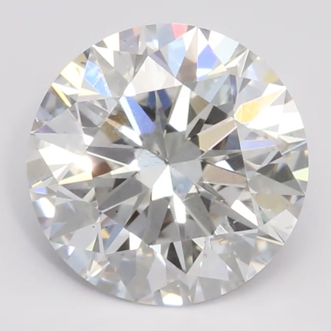 1.27 Carat Round Lab Diamond with  Cut Diamond in 14KT  view 1
