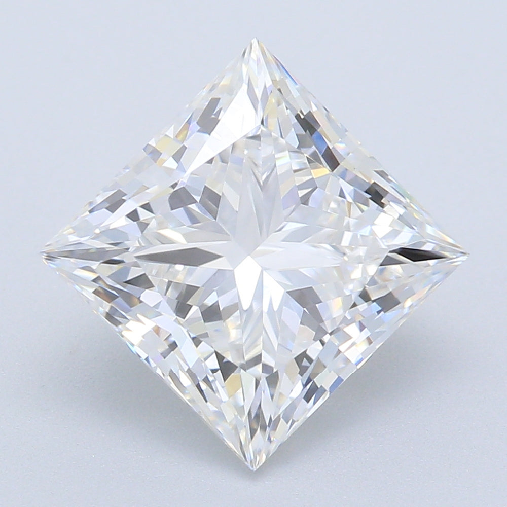 2.19 Carat Princess Lab Diamond with  Cut Diamond in 14KT  view 1
