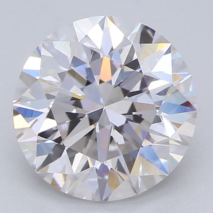 1.31 Carat Round Lab Diamond with  Cut Diamond in 14KT  view 1
