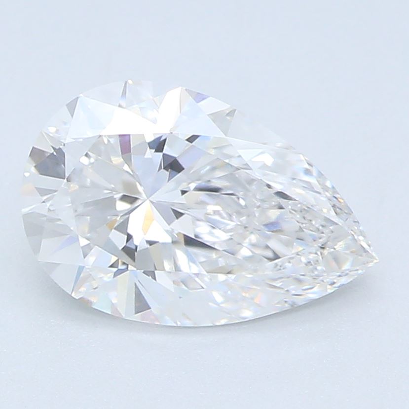 0.93 Carat Pear Lab Diamond with  Cut Diamond in 14KT  view 1
