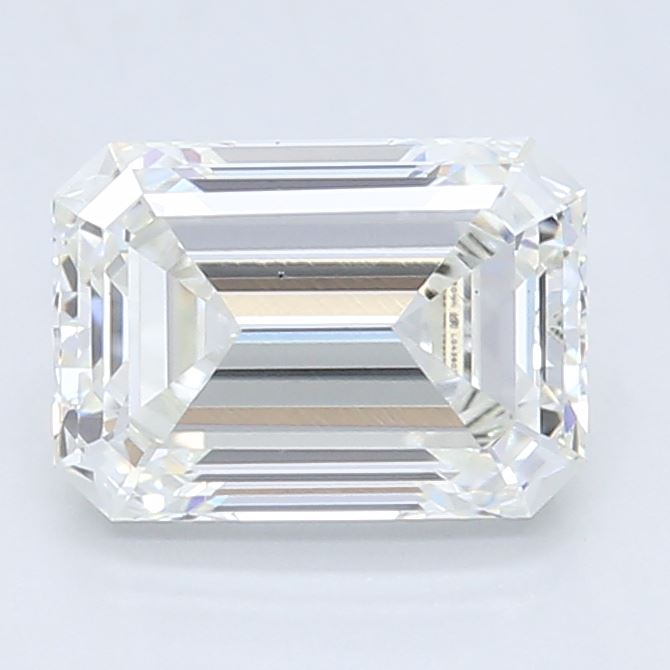 0.66 Carat Emerald Lab Diamond with  Cut Diamond in 14KT  view 1
