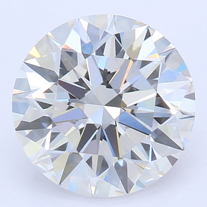 1.37 Carat Round Lab Diamond with  Cut Diamond in 14KT  view 1
