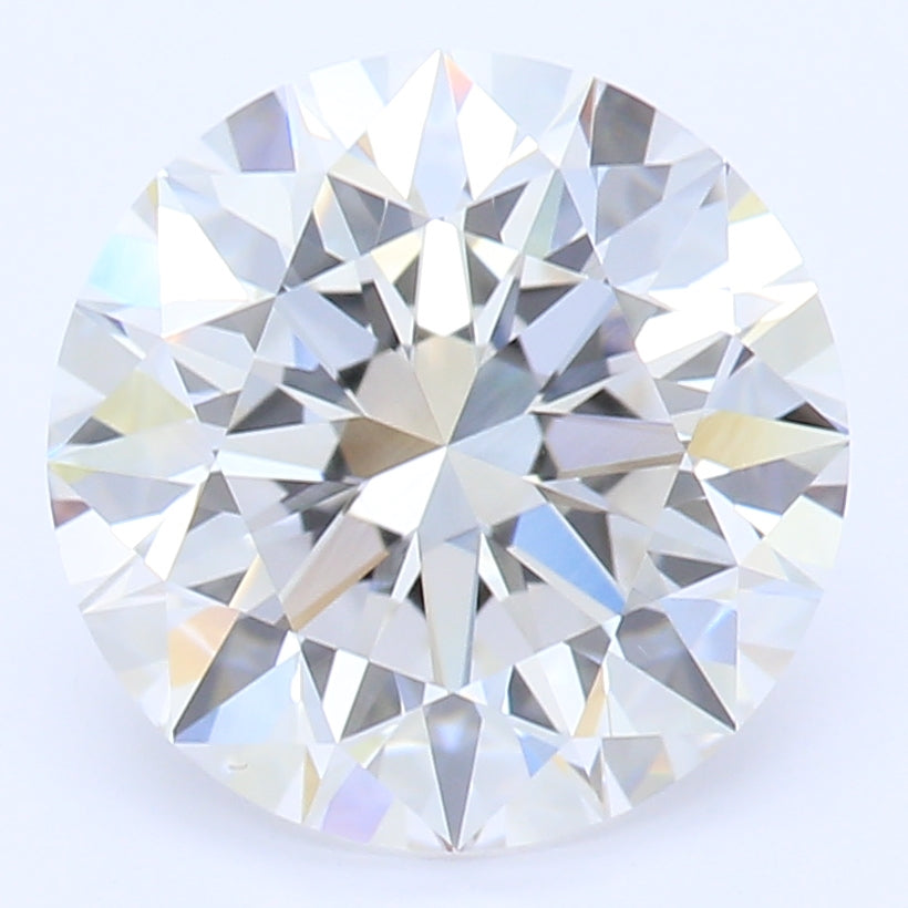 2.18 Carat Round Lab Diamond with  Cut Diamond in 14KT  view 1

