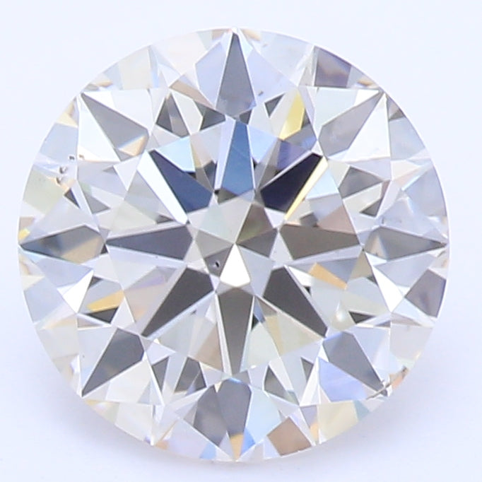 1.32 Carat Round Lab Diamond with  Cut Diamond in 14KT  view 1
