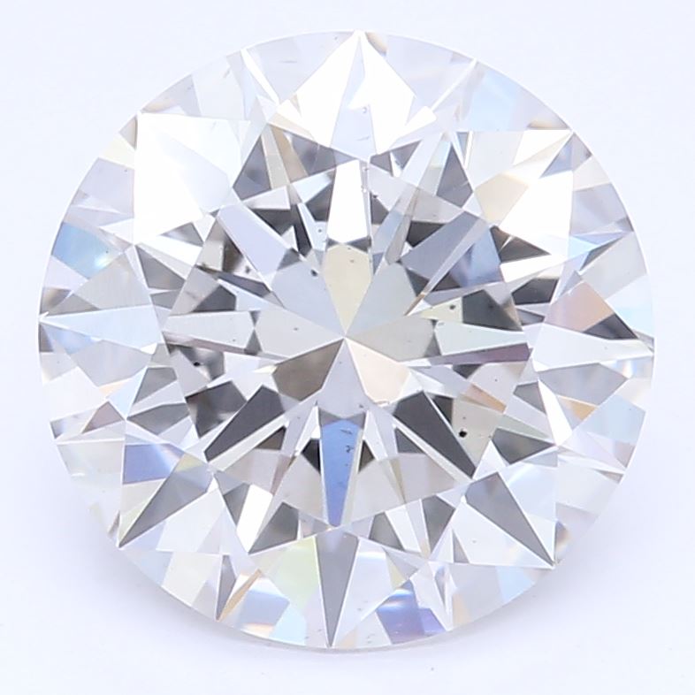 1.58 Carat Round Lab Diamond with  Cut Diamond in 14KT  view 1
