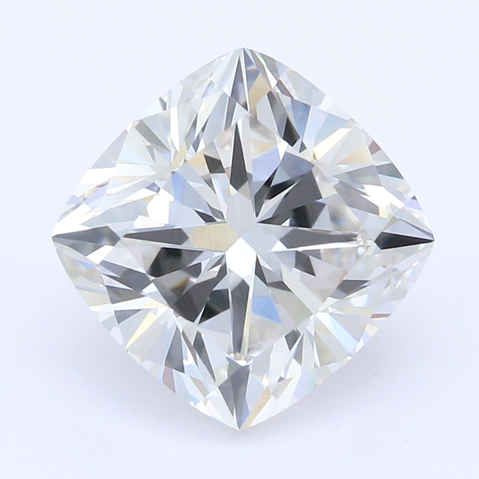 2.0 Carat Cushion Lab Diamond with  Cut Diamond in 14KT  view 1
