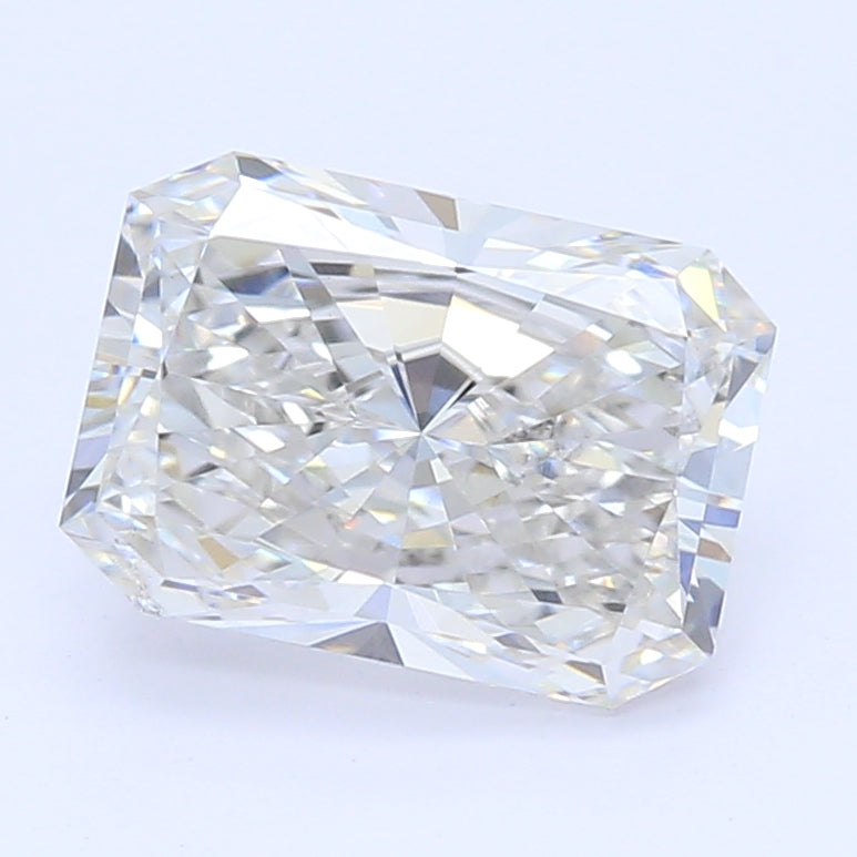 1.0 Carat Radiant Lab Diamond with  Cut Diamond in 14KT  view 1
