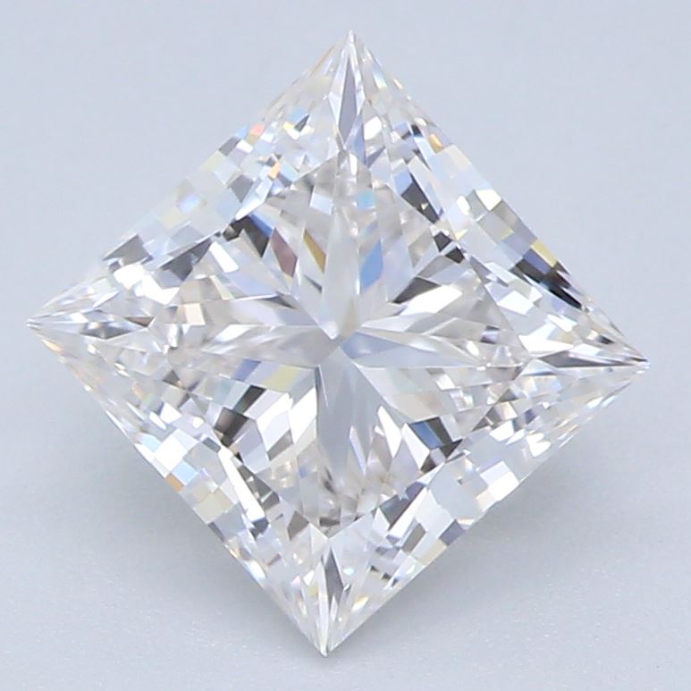 1.16 Carat Princess Lab Diamond with  Cut Diamond in 14KT  view 1

