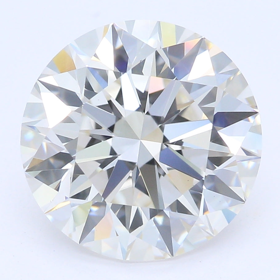 2.5 Carat Round Lab Diamond with  Cut Diamond in 14KT  view 1
